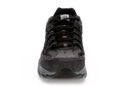 Skechers Mens 77055 Steel Toe Work Shoe - Black -Shoe Promotion Shop US 01 355057 02