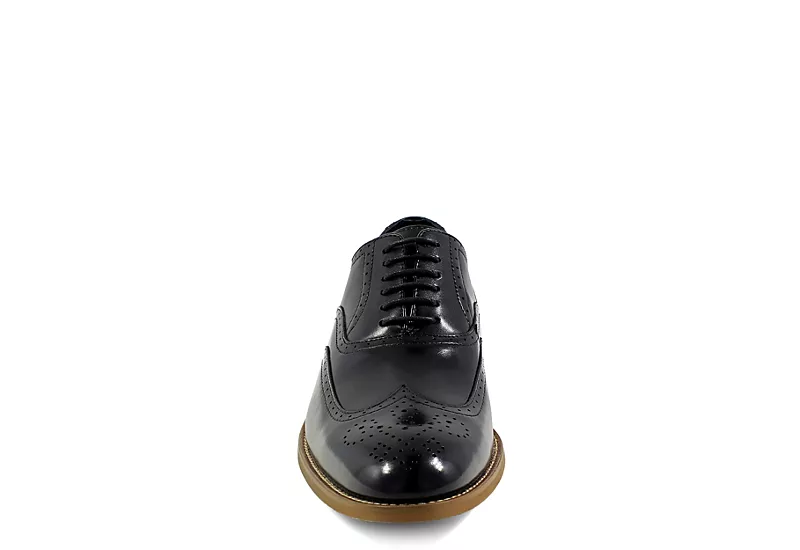 Stacy Adams Mens Dunbar Wingtip Oxford - Black 5 Stacy Adams Mens Dunbar Wingtip Oxford - Black - Image 3