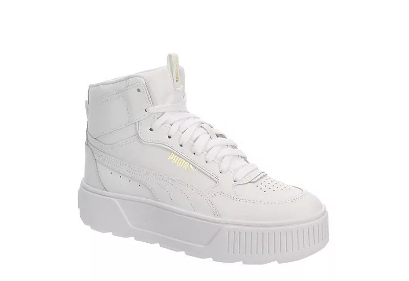 Puma Womens Karmen Rebelle Mid Sneaker - White 3 Puma Womens Karmen Rebelle Mid Sneaker - White