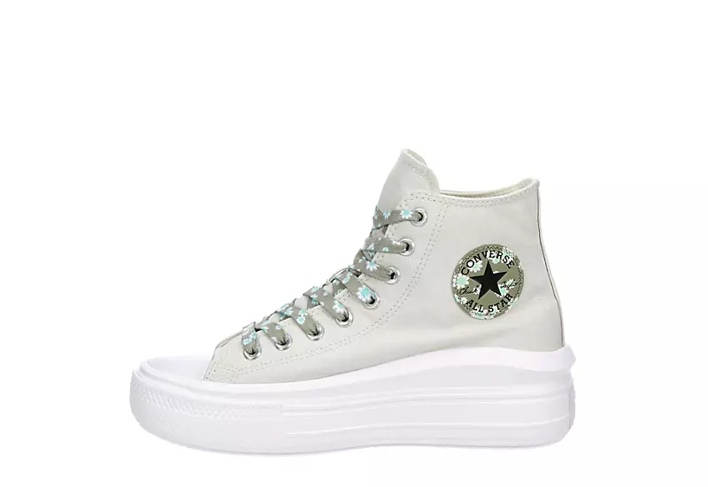 Converse Womens Chuck Taylor All Star Move High Top Sneaker - Bone 6 Converse Womens Chuck Taylor All Star Move High Top Sneaker - Bone - Image 4