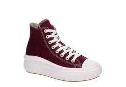 Converse Womens Chuck Taylor All Star Move High Top Sneaker - Burgundy