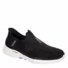 Skechers Womens Go Walk 6 Quick Fit Slip-ins Walking Shoe - Black