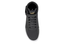 Puma Womens Carina 2.0 Chevron Mid Sneaker - Dark Grey -Shoe Promotion Shop US 01 401446 05