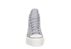 Converse Womens Chuck Taylor All Star High Top Platform Sneaker - Pale Grey -Shoe Promotion Shop US 01 401481 02