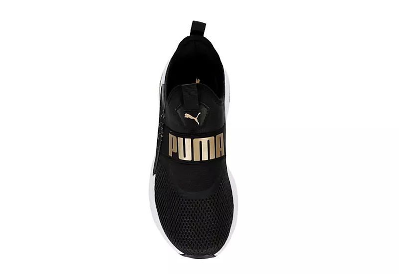 Puma Womens Softride Enzo Evo Slip-on Sneaker - Black 8 Puma Womens Softride Enzo Evo Slip-on Sneaker - Black - Image 6