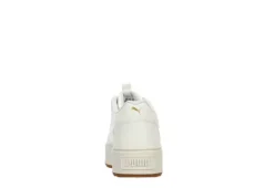 Puma Womens Karmen Rebelle Platform Sneaker - Off White -Shoe Promotion Shop US 01 401672 04
