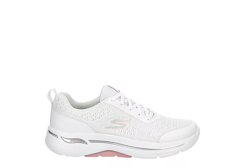 Skechers Womens Arch Fit Lace Up Sneaker - White 4 Skechers Womens Arch Fit Lace Up Sneaker - White - Image 2