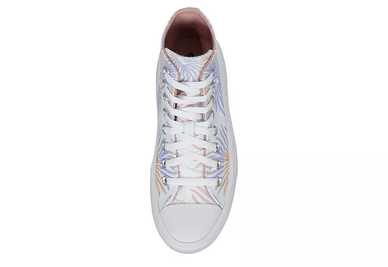 Converse Womens Chuck Taylor All Star Move High Top Sneaker - White 8 Converse Womens Chuck Taylor All Star Move High Top Sneaker - White - Image 6