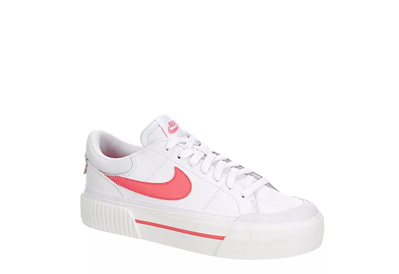 Nike Womens Court Legacy Lift Sneaker - White 3 Nike Womens Court Legacy Lift Sneaker - White