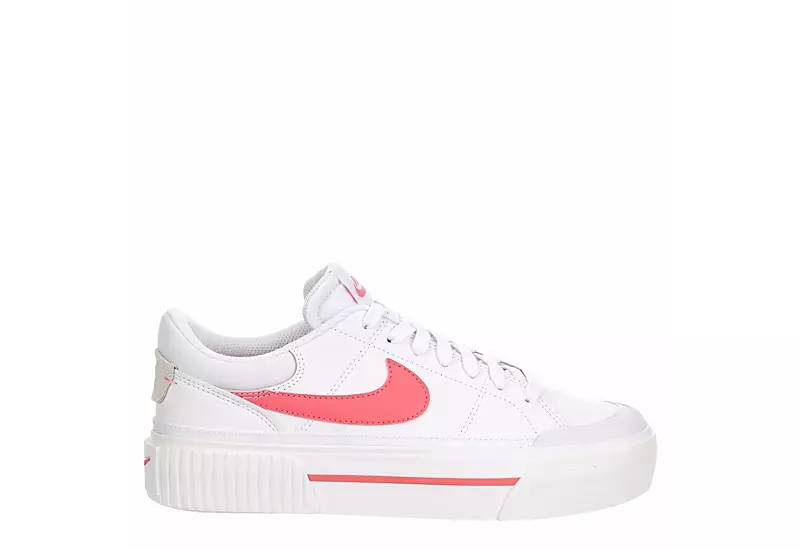 Nike Womens Court Legacy Lift Sneaker - White 4 Nike Womens Court Legacy Lift Sneaker - White - Image 2