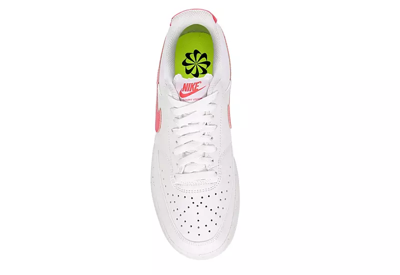 Nike Womens Court Vision Low Sneaker - White 8 Nike Womens Court Vision Low Sneaker - White - Image 6