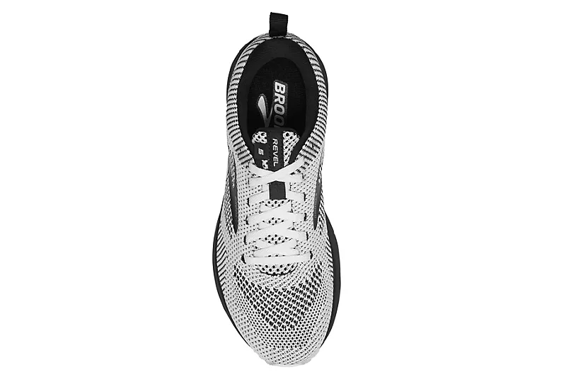 Brooks Womens Revel 5 Running Shoe - White 6 Brooks Womens Revel 5 Running Shoe - White - Image 4
