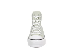 Converse Womens Chuck Taylor All Star High Top Platform Sneaker - Pale Green -Shoe Promotion Shop US 01 401834 02