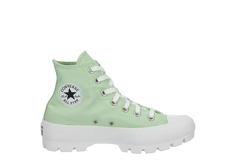 Converse Womens Chuck Taylor All Star Lugged High Top Sneaker - Green 4 Converse Womens Chuck Taylor All Star Lugged High Top Sneaker - Green - Image 2