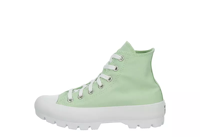 Converse Womens Chuck Taylor All Star Lugged High Top Sneaker - Green 6 Converse Womens Chuck Taylor All Star Lugged High Top Sneaker - Green - Image 4