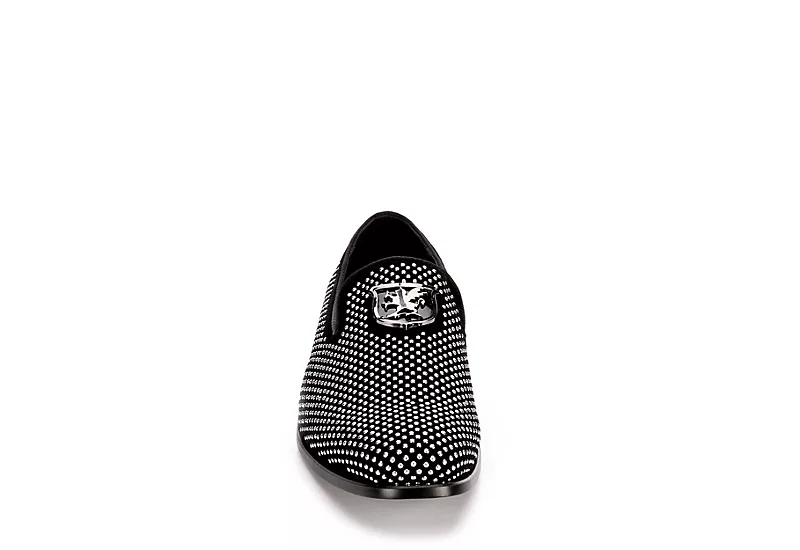 Stacy Adams Mens Swagger Studded Slip On Oxford - Black 5 Stacy Adams Mens Swagger Studded Slip On Oxford - Black - Image 3