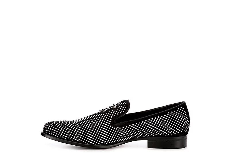 Stacy Adams Mens Swagger Studded Slip On Oxford - Black 6 Stacy Adams Mens Swagger Studded Slip On Oxford - Black - Image 4