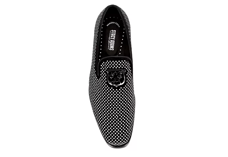 Stacy Adams Mens Swagger Studded Slip On Oxford - Black 8 Stacy Adams Mens Swagger Studded Slip On Oxford - Black - Image 6