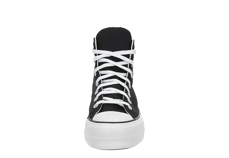 Converse Womens Chuck Taylor All Star High Top Platform Sneaker - Black 5 Converse Womens Chuck Taylor All Star High Top Platform Sneaker - Black - Image 3