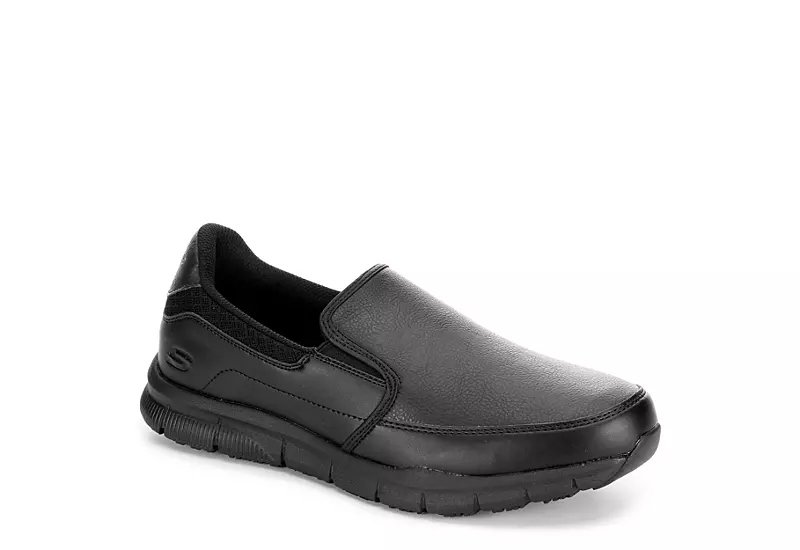 Skechers Mens Nampa-groton Slip Resistant Work Shoe - Black 3 Skechers Mens Nampa-groton Slip Resistant Work Shoe - Black