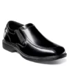 Nunn Bush Mens Bleeker Street Bike Toe Slip On Oxford - Black -Shoe Promotion Shop US 01 500487 00