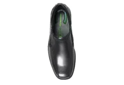 Nunn Bush Mens Bleeker Street Bike Toe Slip On Oxford - Black -Shoe Promotion Shop US 01 500487 05