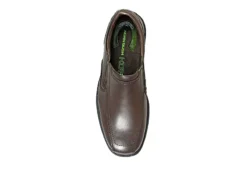 Nunn Bush Mens Bleeker Street Bike Toe Slip On Oxford - Brown -Shoe Promotion Shop US 01 500488 05