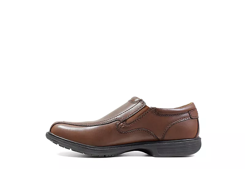 Nunn Bush Mens Bleeker Street Bike Toe Slip On Oxford - Cognac 6 Nunn Bush Mens Bleeker Street Bike Toe Slip On Oxford - Cognac - Image 4