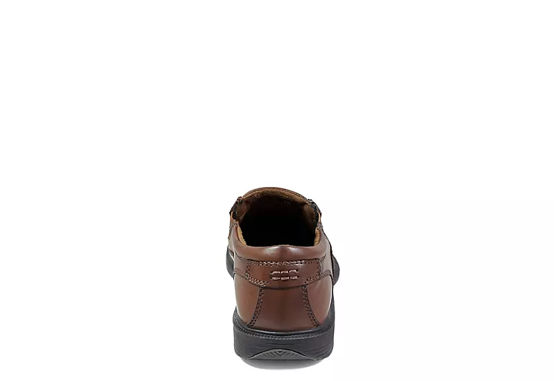 Nunn Bush Mens Bleeker Street Bike Toe Slip On Oxford - Cognac 7 Nunn Bush Mens Bleeker Street Bike Toe Slip On Oxford - Cognac - Image 5