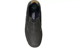 Nunn Bush Mens Quest Moc Toe Slip On Oxford - Dark Grey -Shoe Promotion Shop US 01 500697 05