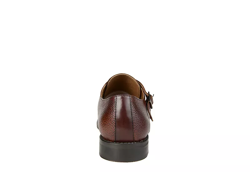 Thomas & Vine Mens Calvin Monk Strap Oxford - Brown 7 Thomas & Vine Mens Calvin Monk Strap Oxford - Brown - Image 5