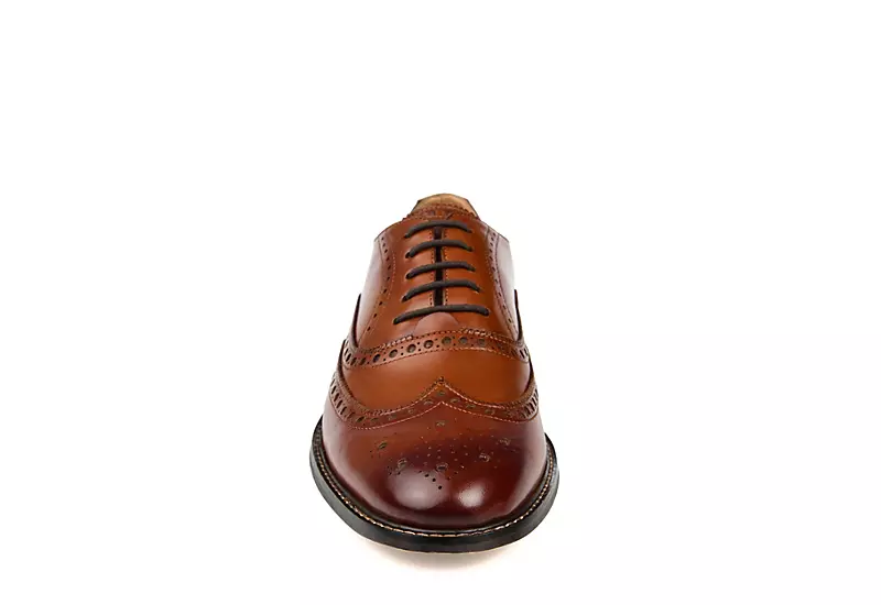 Thomas & Vine Mens Franklin Wingtip Oxford - Cognac 5 Thomas & Vine Mens Franklin Wingtip Oxford - Cognac - Image 3