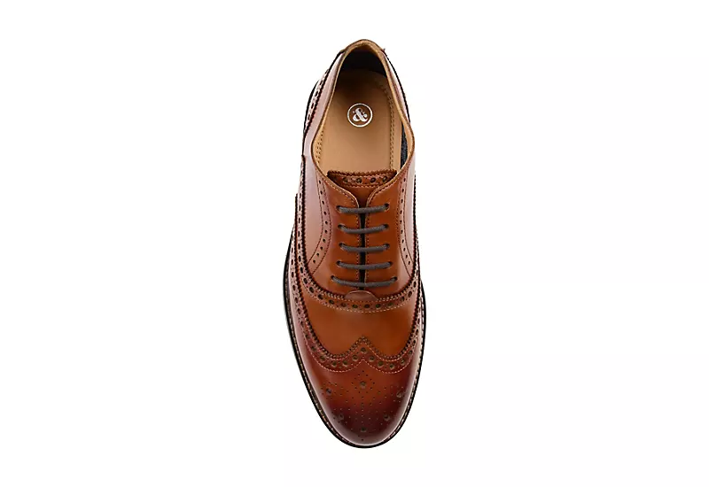 Thomas & Vine Mens Franklin Wingtip Oxford - Cognac 8 Thomas & Vine Mens Franklin Wingtip Oxford - Cognac - Image 6