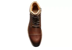 Florsheim Mens Lodge Cap Toe Lace-up Boot - Chestnut -Shoe Promotion Shop US 01 500781 05