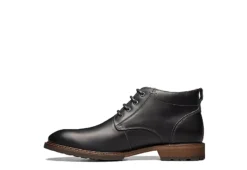 Florsheim Mens Lodge Plain Toe Chukka Boot - Black -Shoe Promotion Shop US 01 500783 03