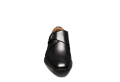 Florsheim Mens Sorrento Plain Toe Single Monk Strap Oxford - Black -Shoe Promotion Shop US 01 500806 02