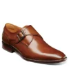 Florsheim Mens Sorrento Plain Toe Single Monk Strap Oxford - Cognac -Shoe Promotion Shop US 01 500807 00