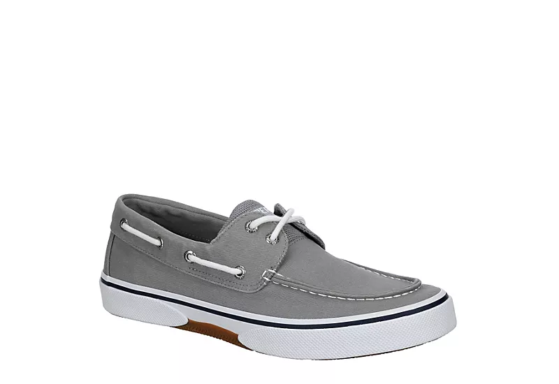 Sperry Mens Halyard 2-eye Slip On Sneaker - Grey 3 Sperry Mens Halyard 2-eye Slip On Sneaker - Grey