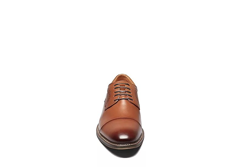 Stacy Adams Mens Maddox Cap Toe Oxford - Cognac 5 Stacy Adams Mens Maddox Cap Toe Oxford - Cognac - Image 3