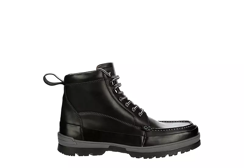 Franco Fortini Mens Montana Lace-up Boot - Black 4 Franco Fortini Mens Montana Lace-up Boot - Black - Image 2