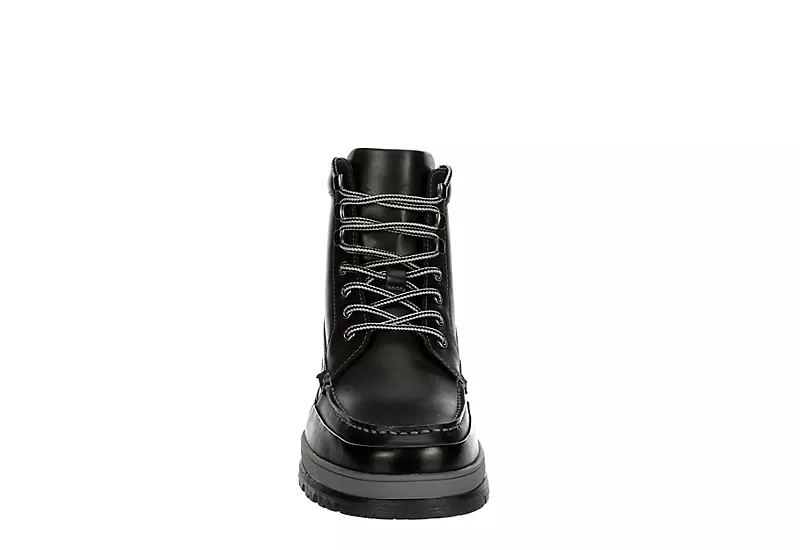 Franco Fortini Mens Montana Lace-up Boot - Black 5 Franco Fortini Mens Montana Lace-up Boot - Black - Image 3
