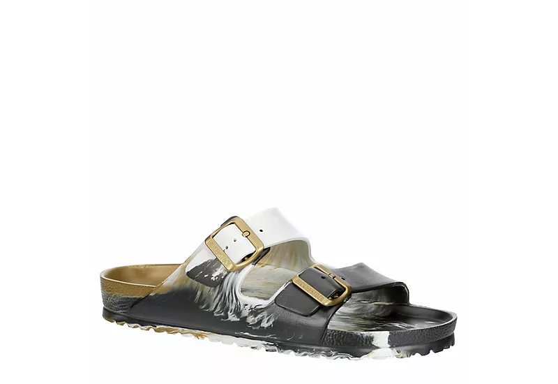 Birkenstock Mens Arizona Essentials Slide Sandal - Gold 3 Birkenstock Mens Arizona Essentials Slide Sandal - Gold