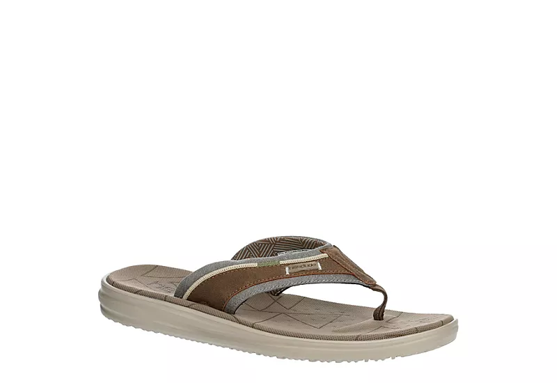 Heydude Mens Sami Flip Flop Sandal - Brown 3 Heydude Mens Sami Flip Flop Sandal - Brown