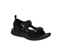Keen Mens Drift Creek Two Strap Outdoor Sandal - Black