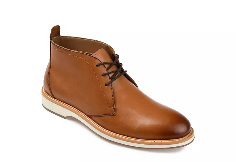 Thomas & Vine Mens Booker Chukka Boot - Cognac 3 Thomas & Vine Mens Booker Chukka Boot - Cognac