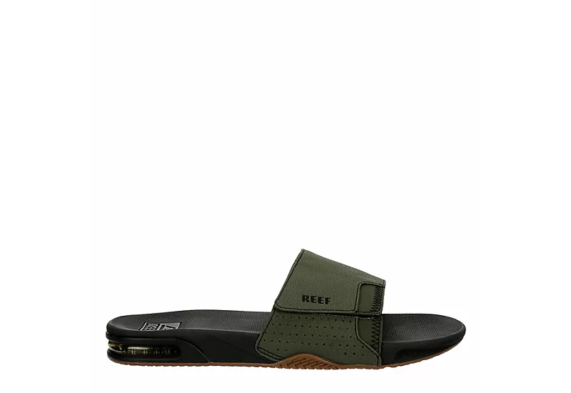 Reef Mens Fanning Slide Sandal - Olive 4 Reef Mens Fanning Slide Sandal - Olive - Image 2
