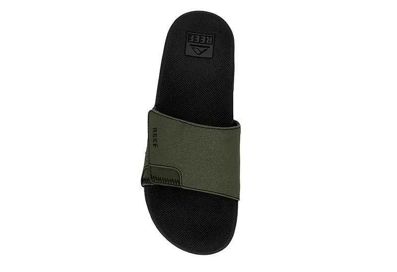 Reef Mens Fanning Slide Sandal - Olive 8 Reef Mens Fanning Slide Sandal - Olive - Image 6