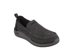 Skechers Mens Arch Fit Melo Slip On Sneaker - Grey