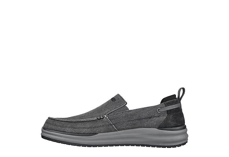 Skechers Mens Arch Fit Melo Slip On Sneaker - Grey 5 Skechers Mens Arch Fit Melo Slip On Sneaker - Grey - Image 3