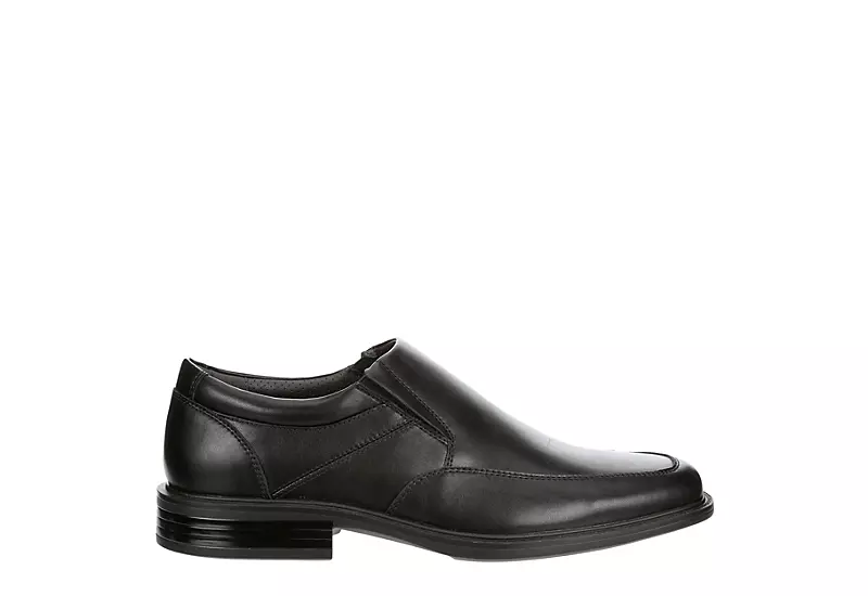 Borelli Mens Trenton Slip On Oxford - Black 4 Borelli Mens Trenton Slip On Oxford - Black - Image 2